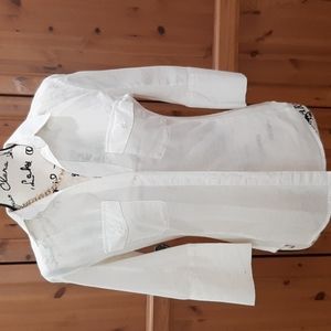 White Button Down Blouse